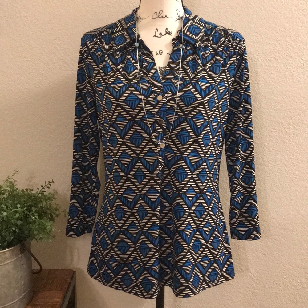 ⬇️ NWOT - ALFANI 3/4 Sleeve Top - Petite Large